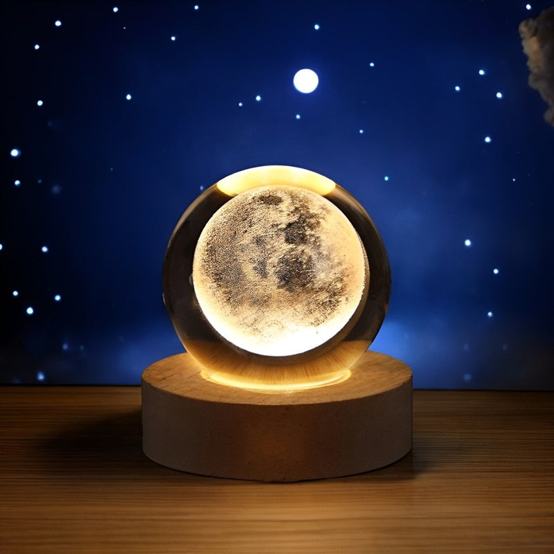 3D Crystal Ball LED Lamp Decorative - Lenila