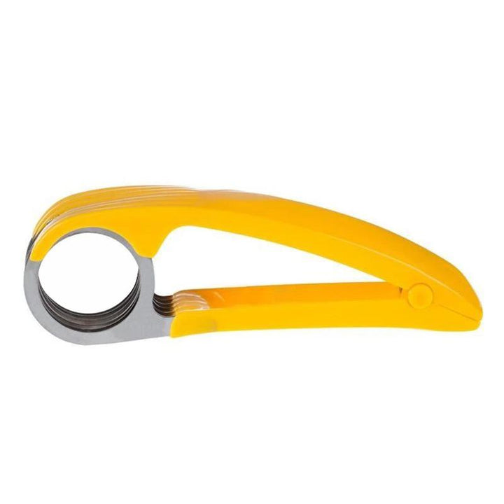 Handheld Banana Slicer Stainless Steel Blades Ergonomic Grip
