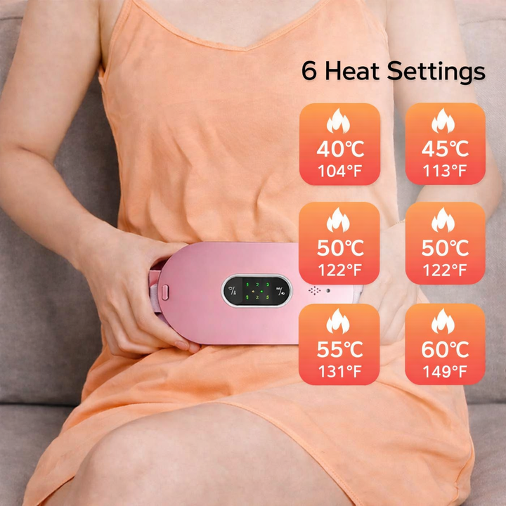 Cordless Heating Massager with Adjustable Heat and Massage Modes
