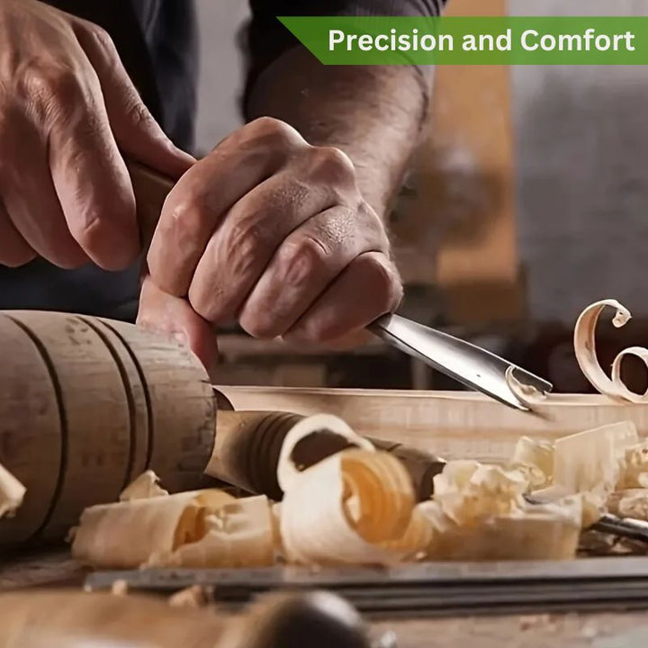 Wood Carving Chisel Set with Multiple Pieces