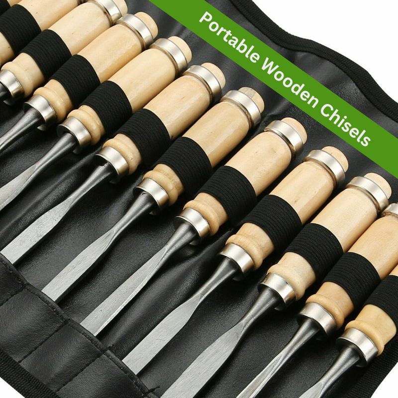 Wood Carving Chisel Set with Multiple Pieces