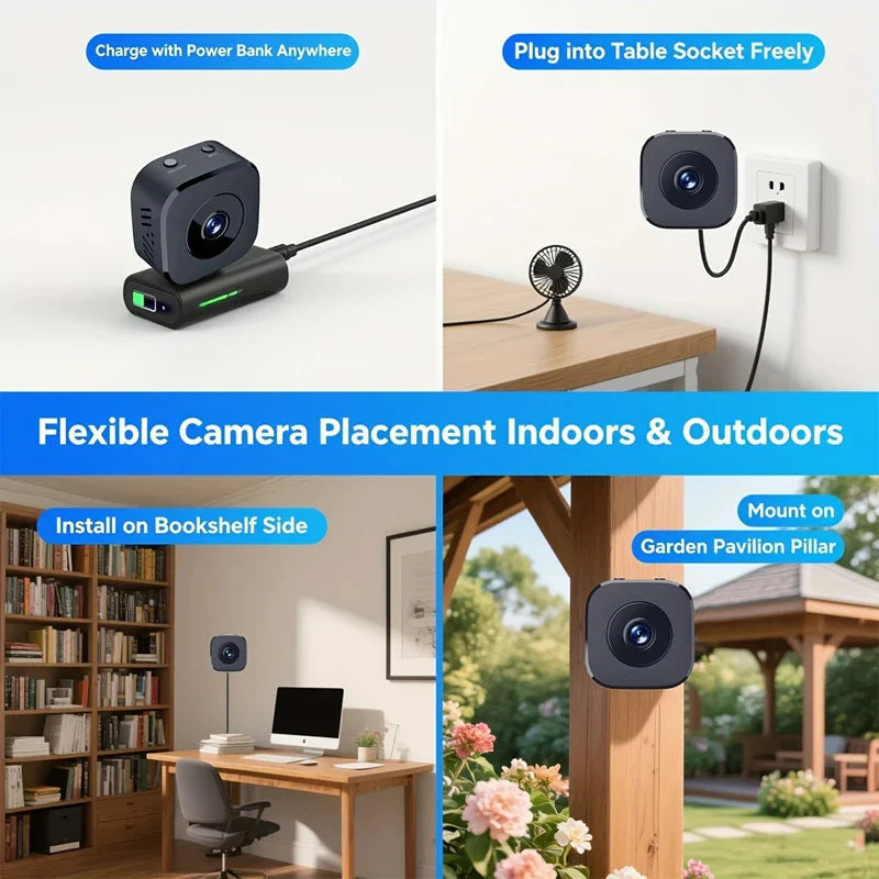 Compact Mini | Wireless Security Camera with Night Vision | 1080P HD for Effortless Home Surveillance 5