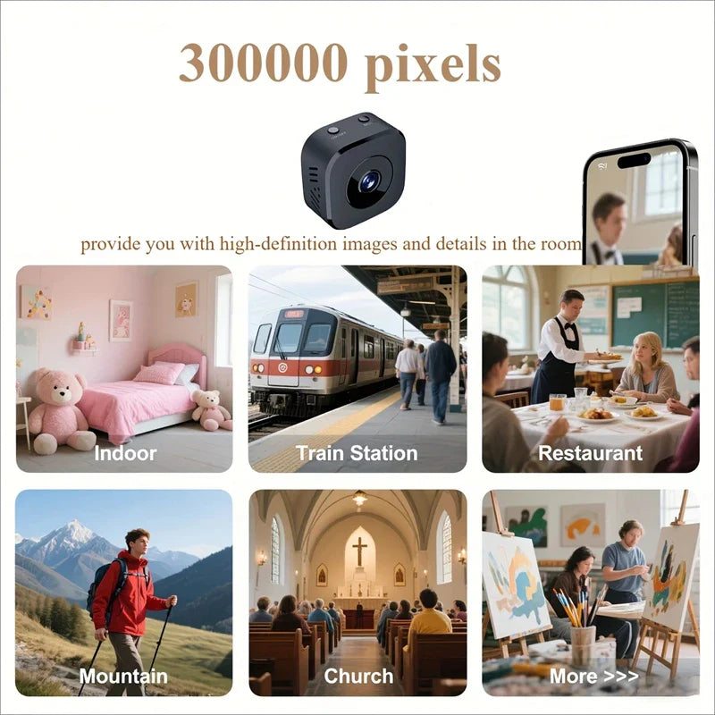 Compact Mini | Wireless Security Camera with Night Vision | 1080P HD for Effortless Home Surveillance 6