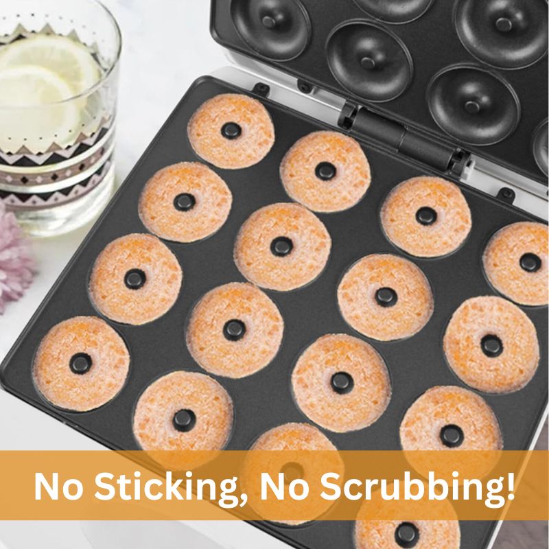 Mini Donut Maker Nonstick Compact Appliance