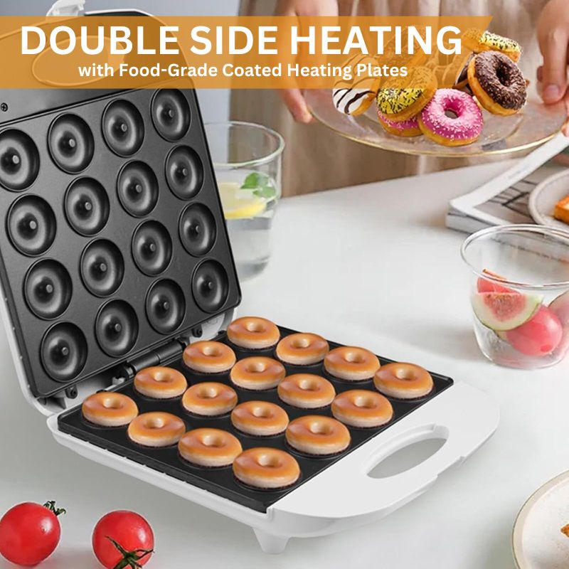 Mini Donut Maker Nonstick Compact Appliance