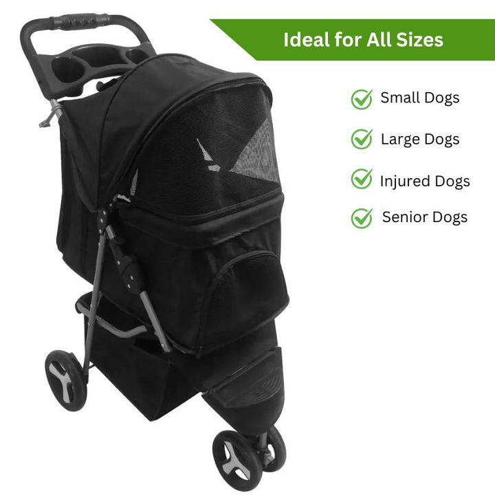 Pet Foldable Stroller Lightweight Compact Design