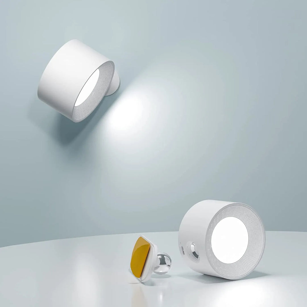 Cordless Magnetic Wall Lamp Adjustable Brightness Rotatable - Lenila