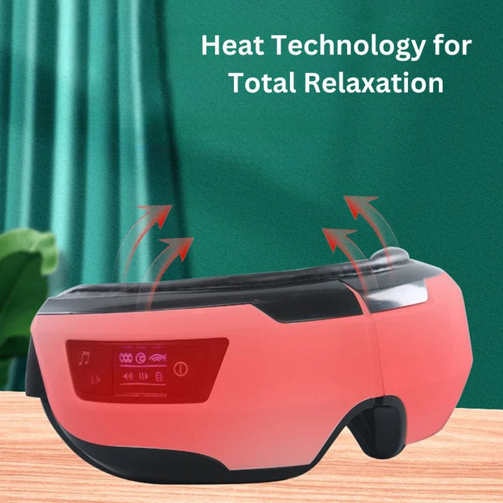 Portable Eye Massager with Heat Vibration and Bluetooth Music