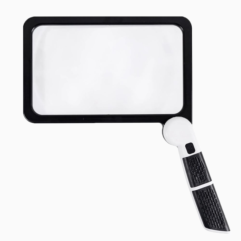 Foldable Magnifying Glass with 5x Magnification and Adjustable LED - Lenila