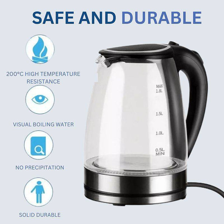 Electric Glass Kettle 1.8L with LED Illumination