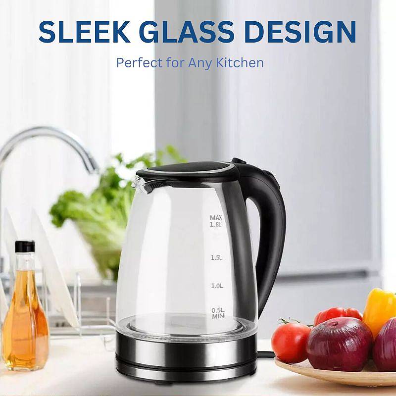 Electric Glass Kettle 1.8L with LED Illumination