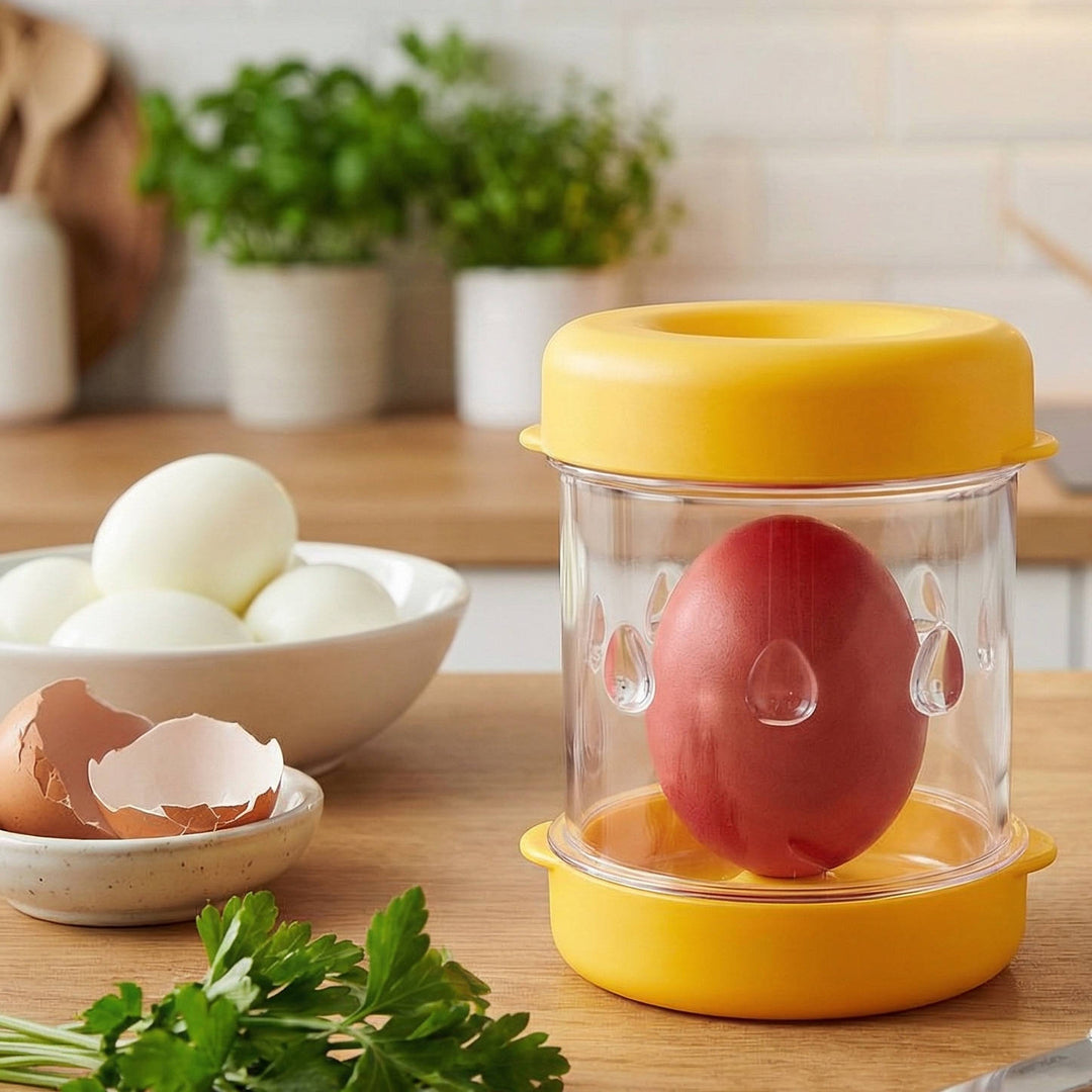Kitchen Tool Hard Boiled Egg Peeler Easy Grip - Lenila