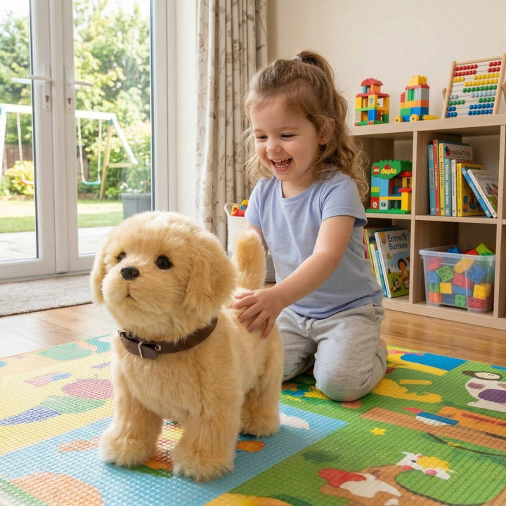 Interactive Robot Dog Walking Barking Wagging Toy