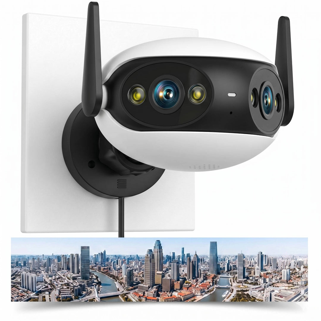 Outdoor WiFi Security Camera 4K 8MP Panoramic Night Vision - Lenila