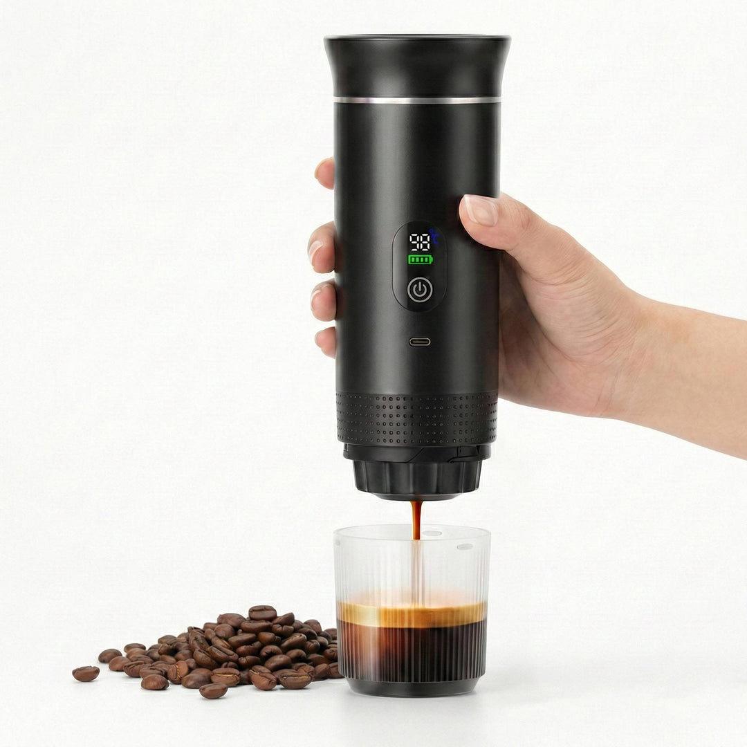 Portable Coffee Machine Compact Espresso Maker for Home and Car - Lenila