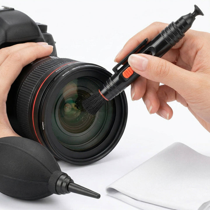 Camera Lens Cleaning Kit with Lens Pen Air Blower Microfiber Cloth - Lenila