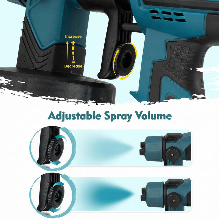 Cordless Paint Sprayer High Power 1000ml with Adjustable Nozzle