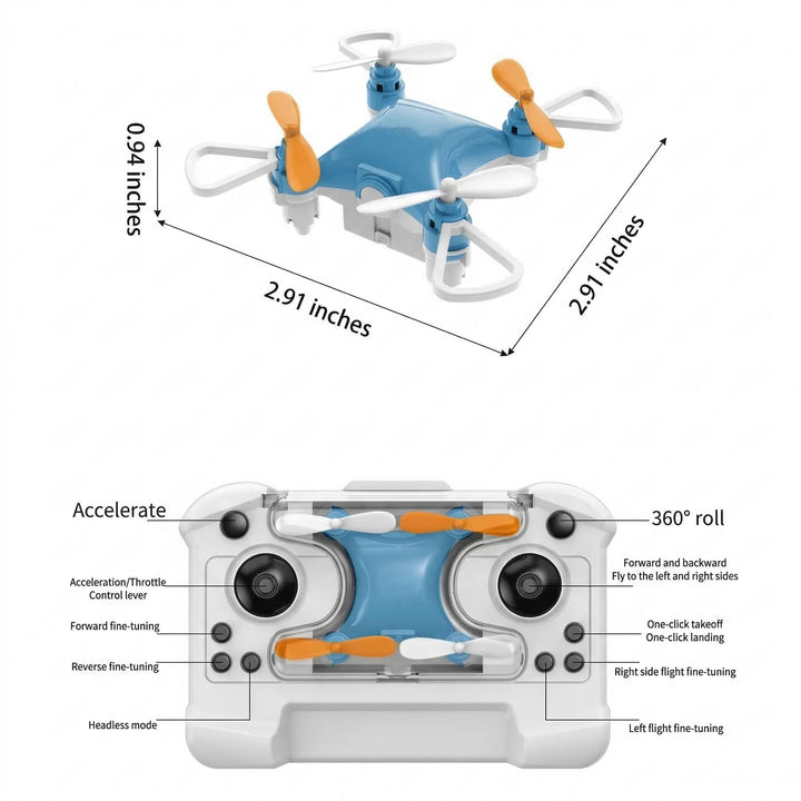 Kids Mini RC Stunt Drone with Altitude Hold and Flip Function