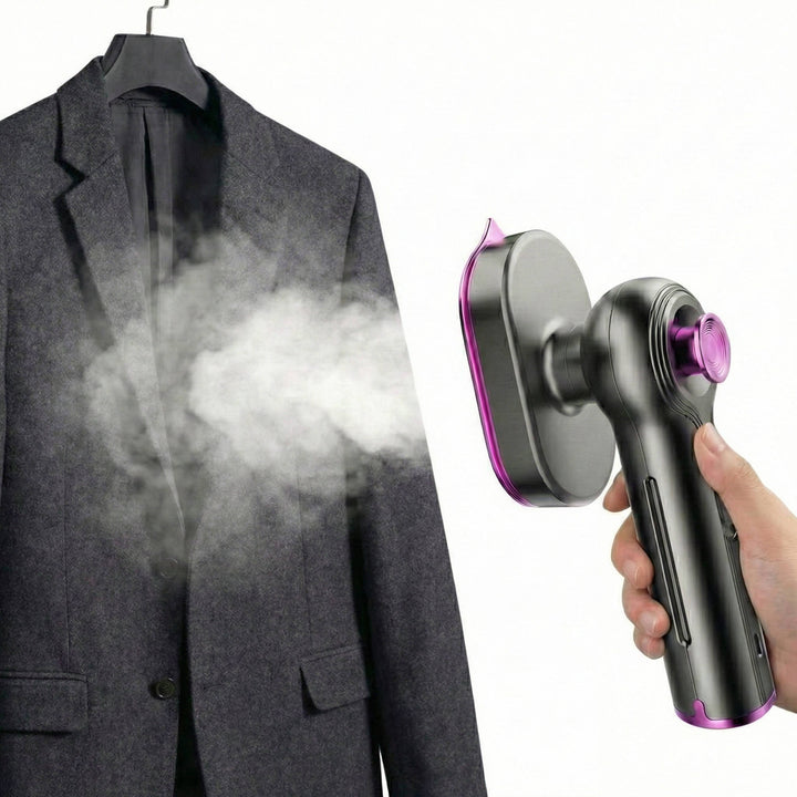 Travel Garment Steamer Rotating Handle Fast Heat Visible Tank - Lenila