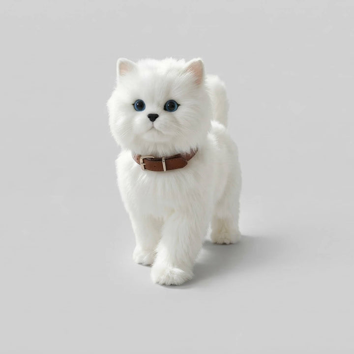 Interactive Robot Kitten Toy Walking Meowing Realistic Design