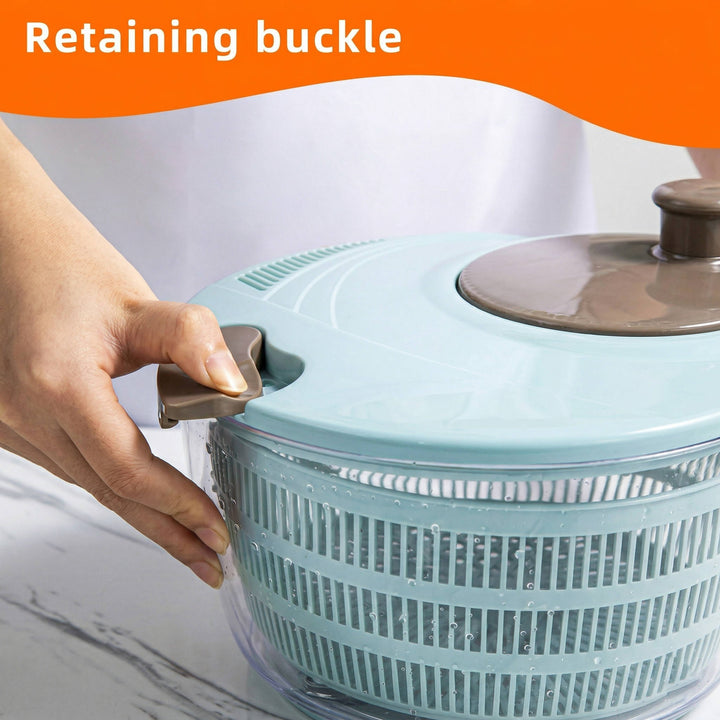 Salad Spinner with Double Drainage Holes Plastic Kitchen Tool