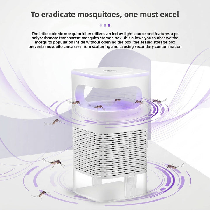 Indoor UV Mosquito Trap Zapper with Auto Suction Bug Catcher