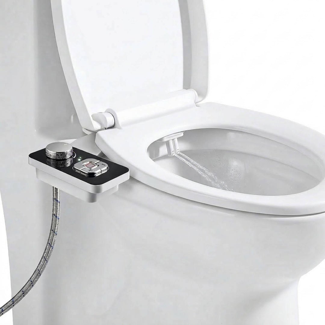 Self-Cleaning Bidet Toilet Attachment with Dual Nozzle Cold Water - Lenila