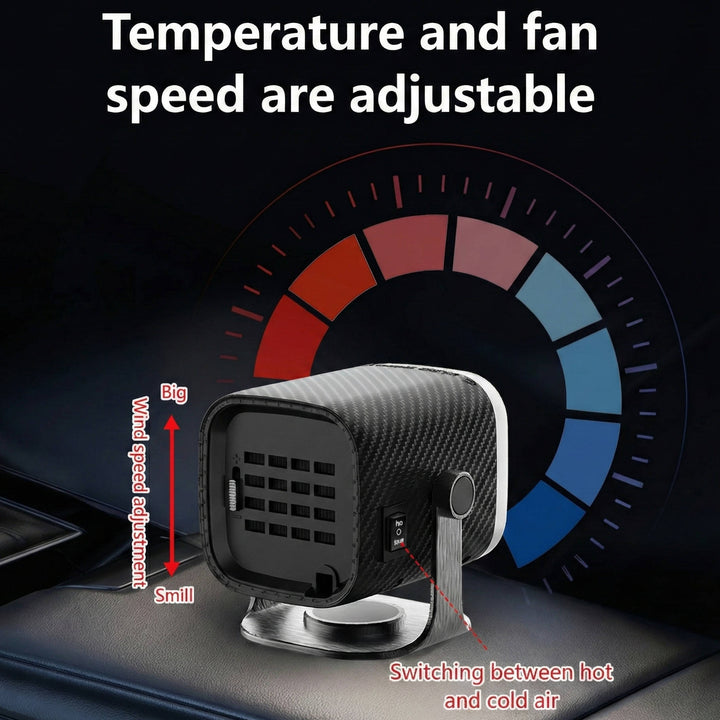 Portable Car Heater Ceramic Fan Fast Heating Defroster 12V 24V