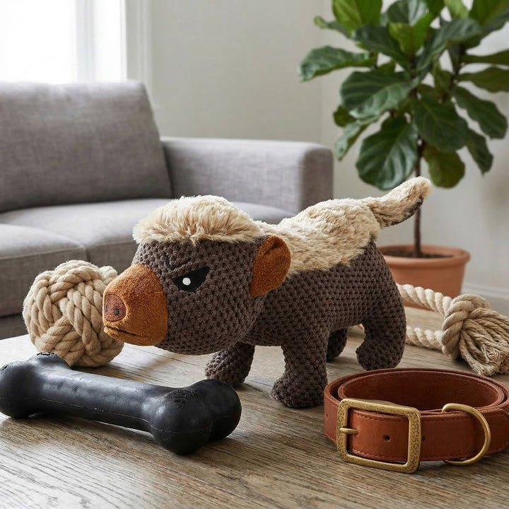 Dog Plush Toy Durable for Aggressive Chewers Medium Large Breed
