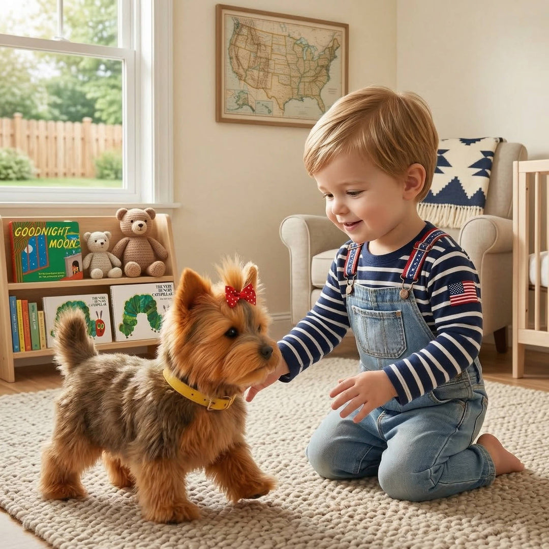 Interactive Robot Dog Walking Barking Wagging Toy