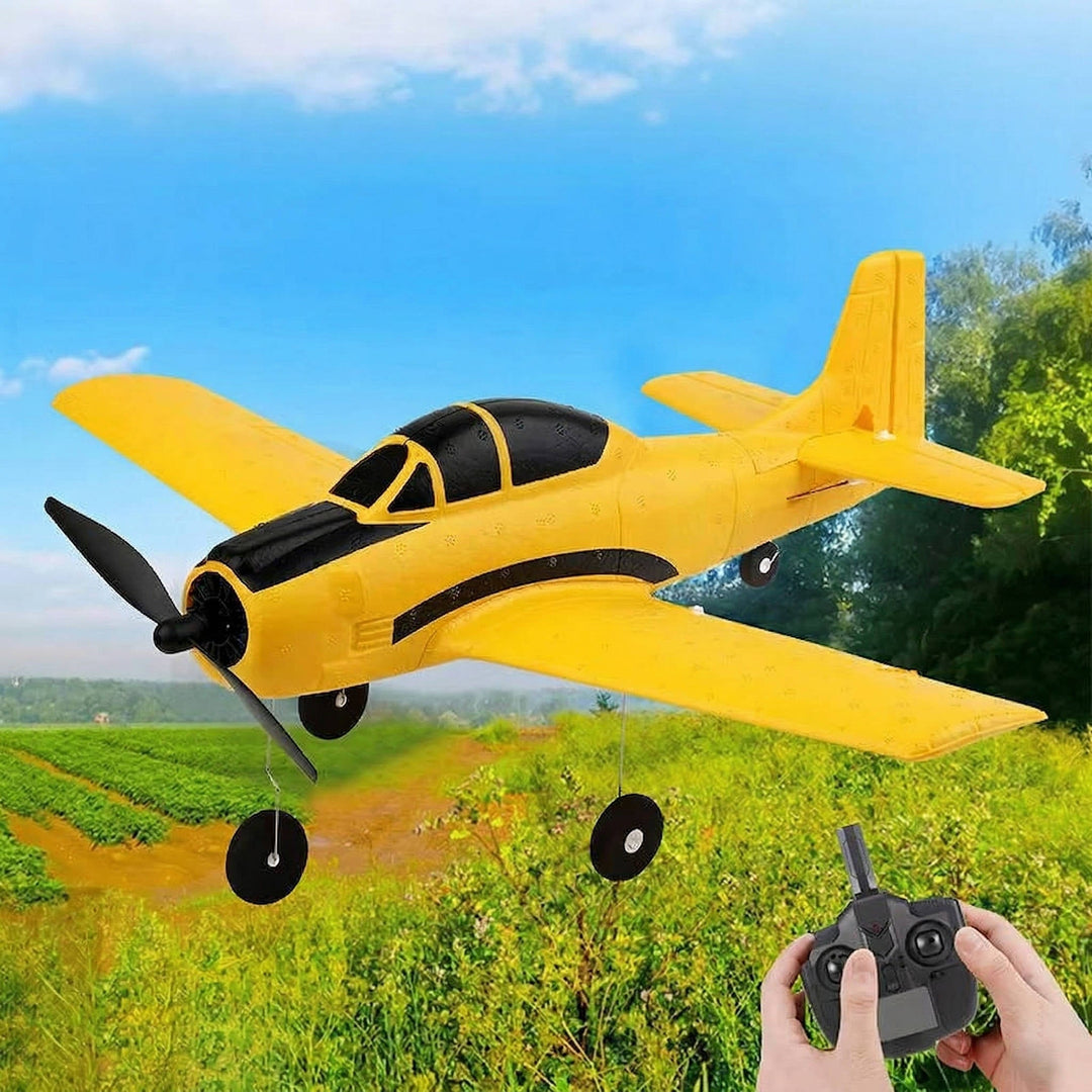 Kids RC Plane Trainer with Gyro Stabilizer 2.4GHz Easy Fly - Lenila