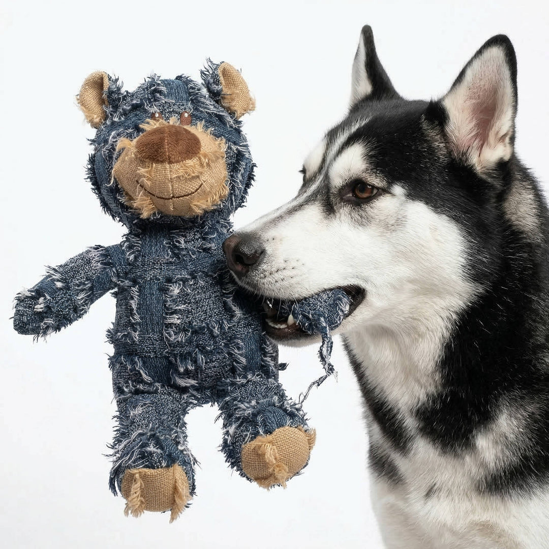 Interactive Dog Toy Plush Chew Resistant Durable for Aggressive - Lenila