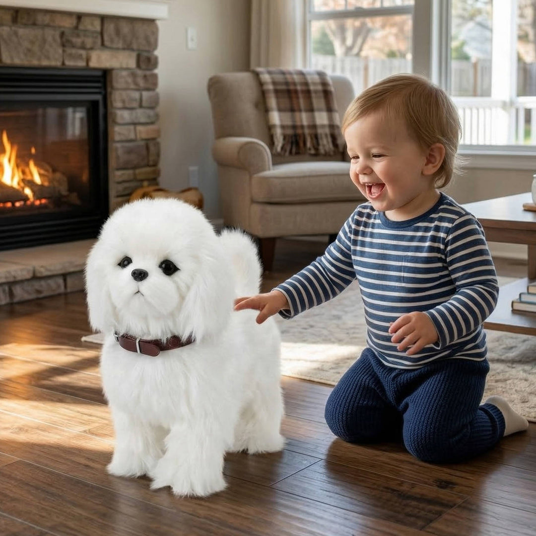 Interactive Robot Dog Walking Barking Wagging Toy