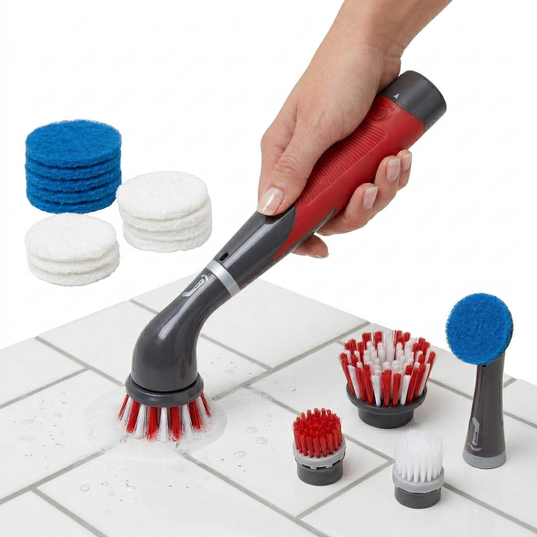 Cordless Oscillating Brush 18 Piece Kit With 8 Heads - Lenila