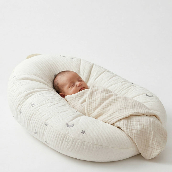 Baby Lounger Pillow Ergonomic Cotton Nest Anti Reflux Support