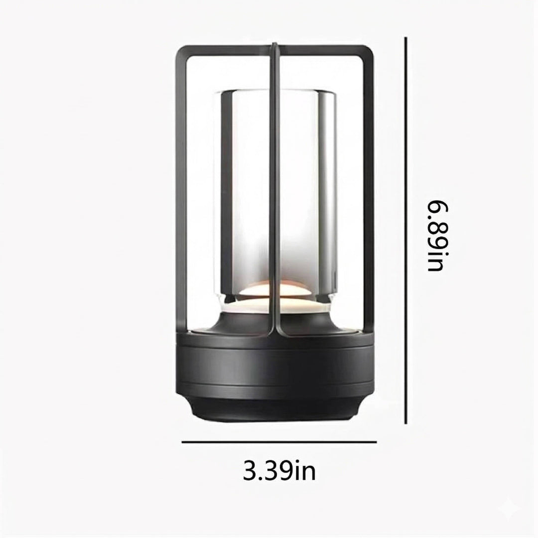 Table Lamp with Crystal Base Touch Dimmer Waterproof Design