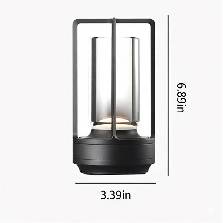 Table Lamp with Crystal Base Touch Dimmer Waterproof Design
