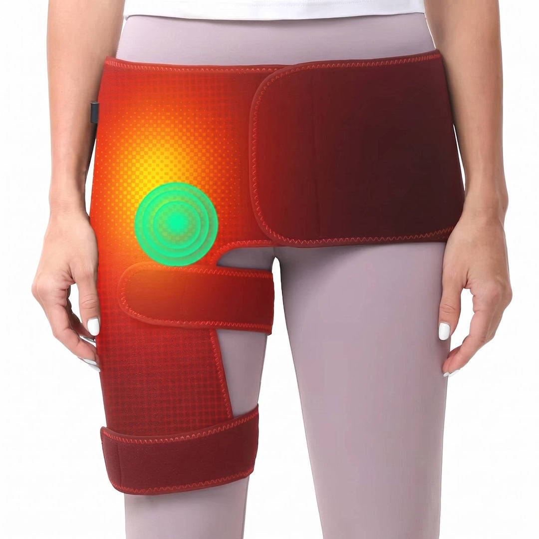 Electric Hip and Lower Back Heating Wrap with Graphene Adjustable Fit - Lenila