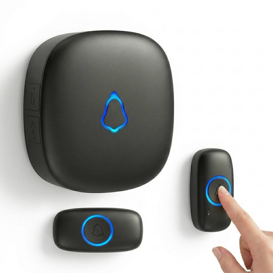Wireless Doorbell with LED Indicator Waterproof Easy Install - Lenila