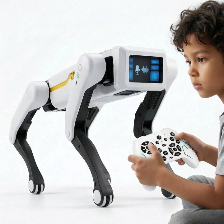 Kids Interactive Robot Dog Stem Toy Voice Control Durable Design - Lenila