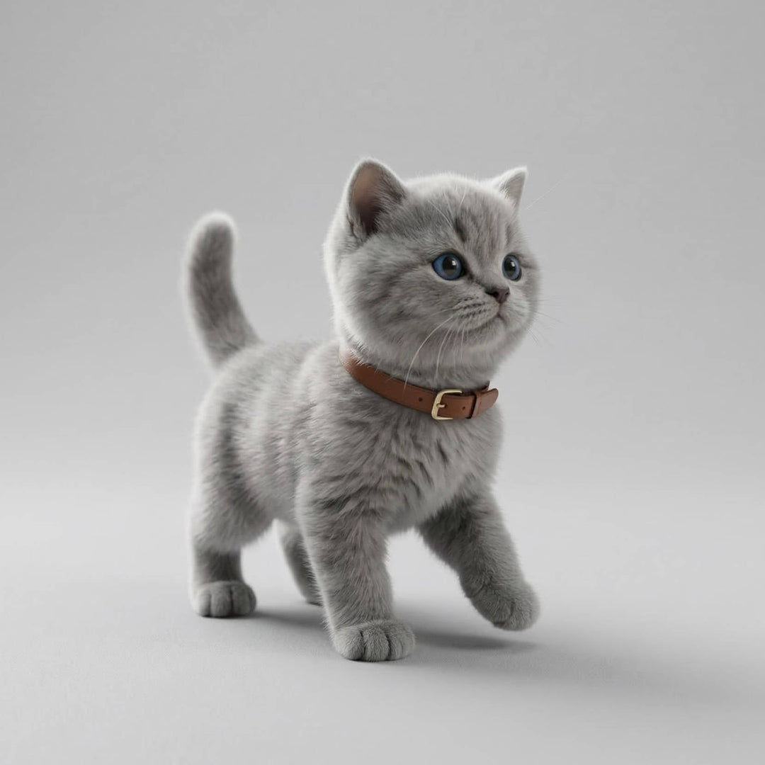 Interactive Robot Kitten Toy Walking Meowing Realistic Design