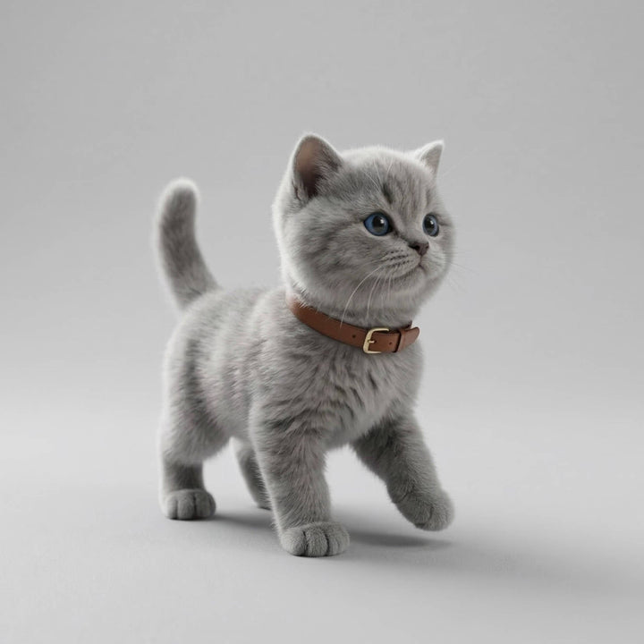 Interactive Robot Kitten Toy Walking Meowing Realistic Design