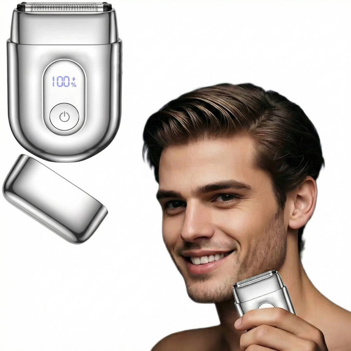 Mens Travel Foil Shaver Floating Blades Waterproof IPX7 - Lenila