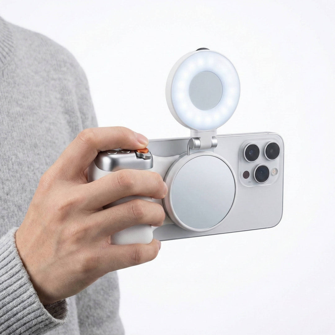 Universal Phone Camera Grip Magnetic Bluetooth Shutter Dslr Style - Lenila