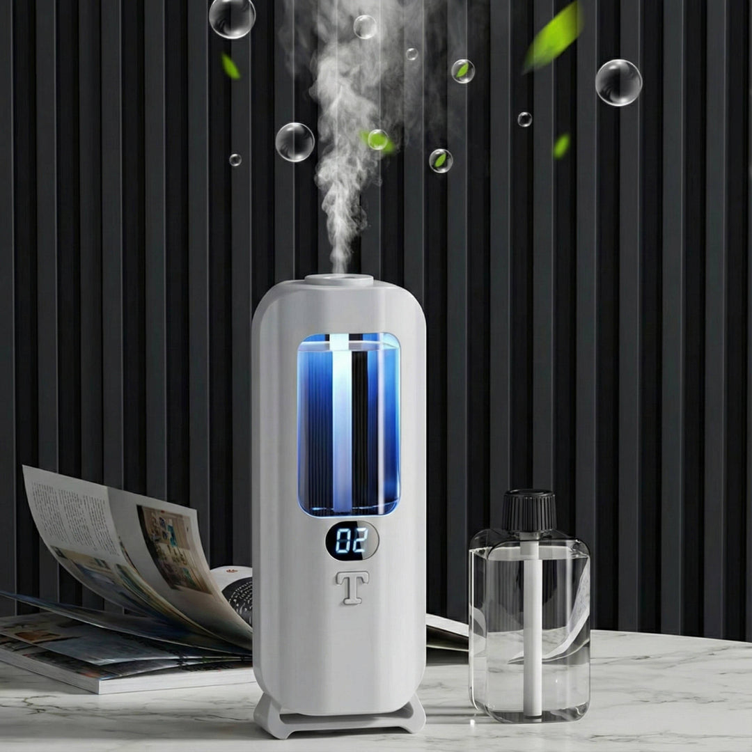 Aromatherapy Diffuser Air Humidifier Digital Display LED Lights - Lenila