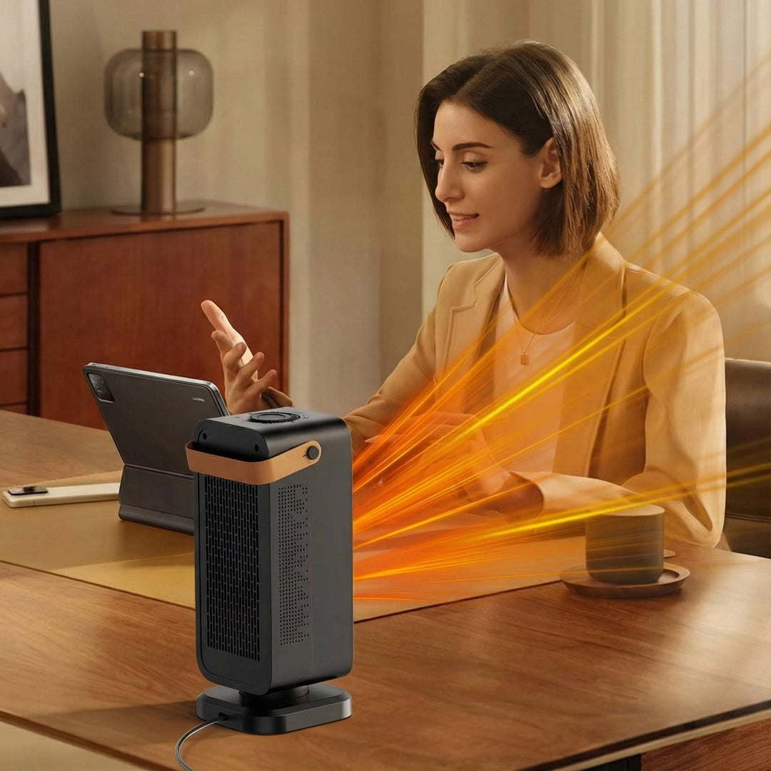 Portable Electric Desktop Heater 1200W Fast Heating Safe - Lenila