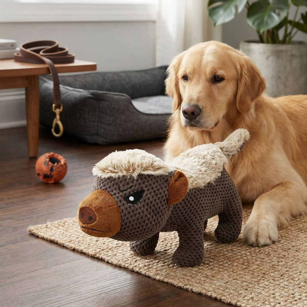 Dog Plush Toy Durable for Aggressive Chewers Medium Large Breed