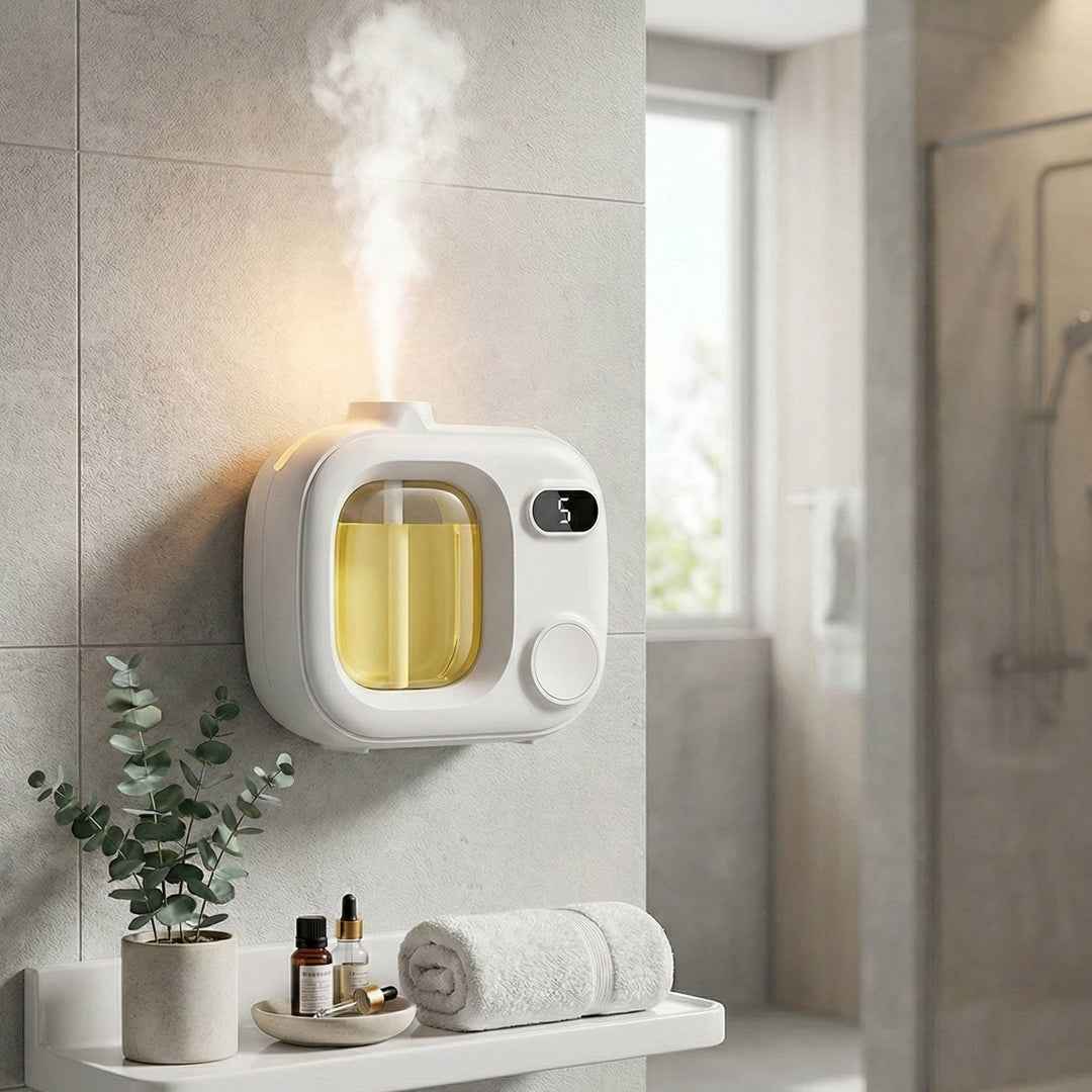 Automatic Wall-Mounted Air Freshener with Aroma Oil Smart Sensor - Lenila
