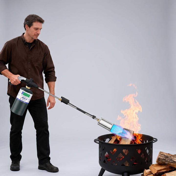 Heavy Duty Propane Torch with Detachable Long Arm High Output - Lenila