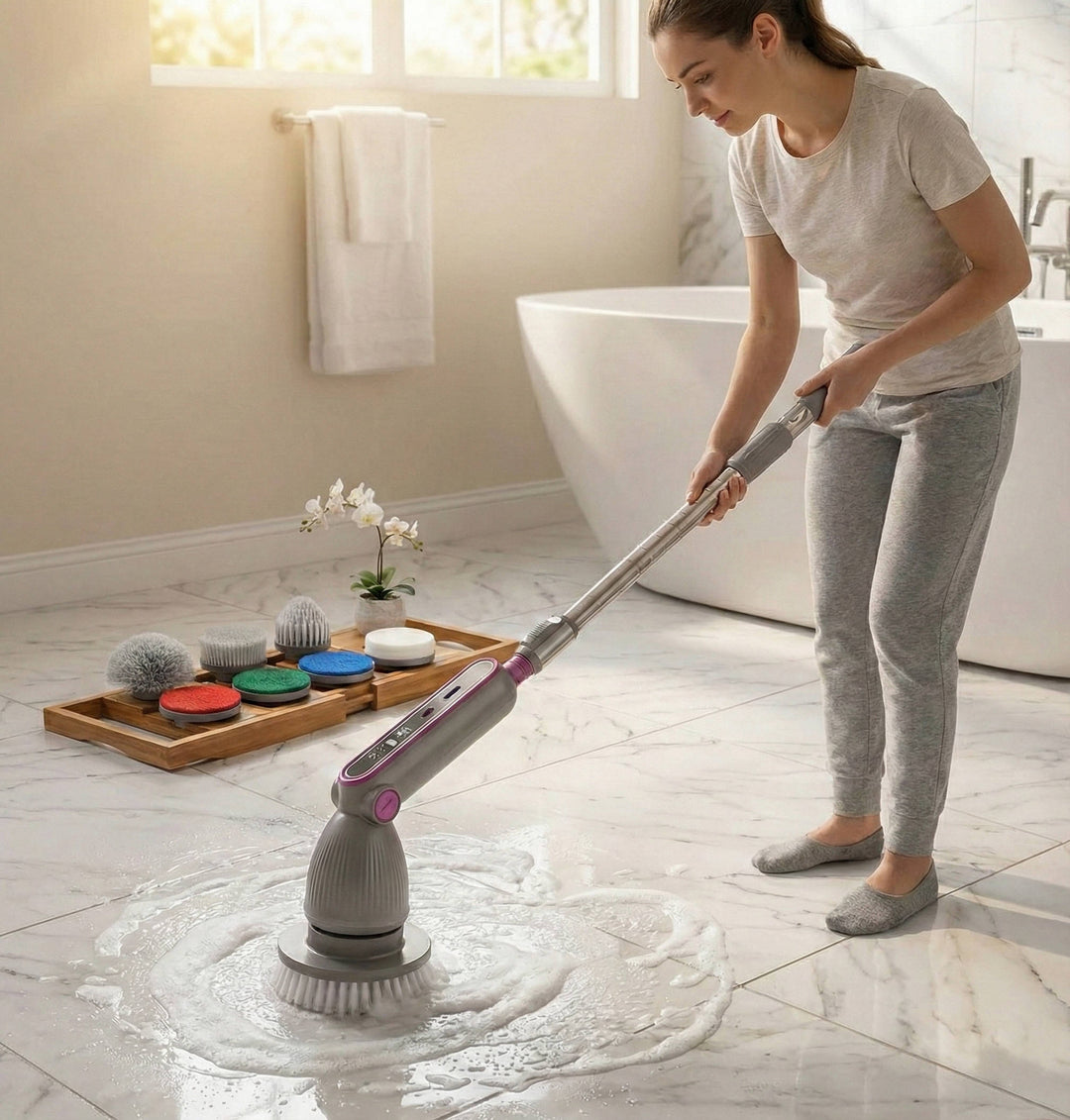 Electric Spin Scrubber Cleaning Brush Cordless - Lenila